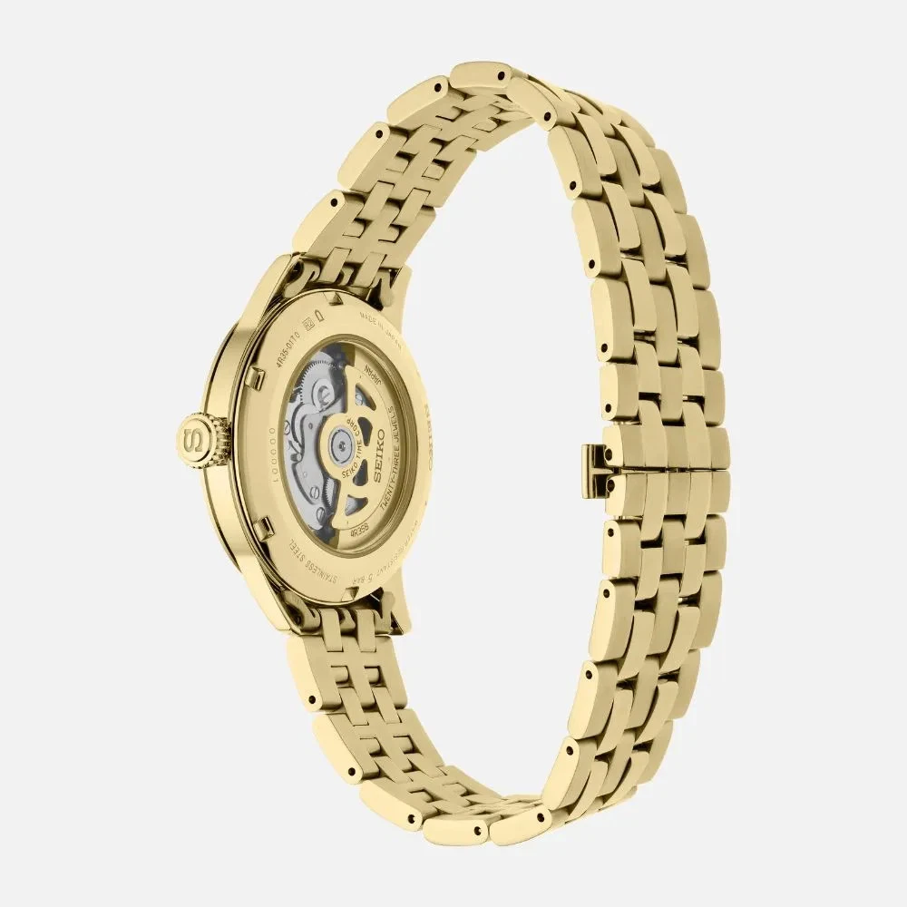 Seiko Presage SRPK46J1 Automatic Cocktail Time Gold-Tone Made in Japan - Image 3