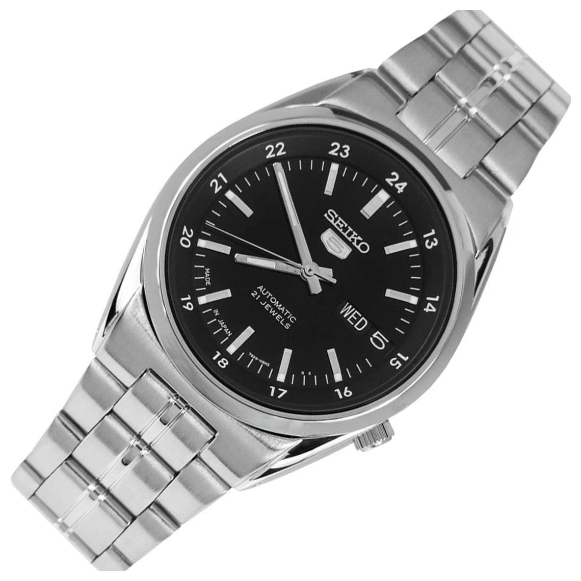 Seiko 5 Sport SNK567 SNK567J1 21 Jewels Automatic Black Dial Japan Made - Image 3