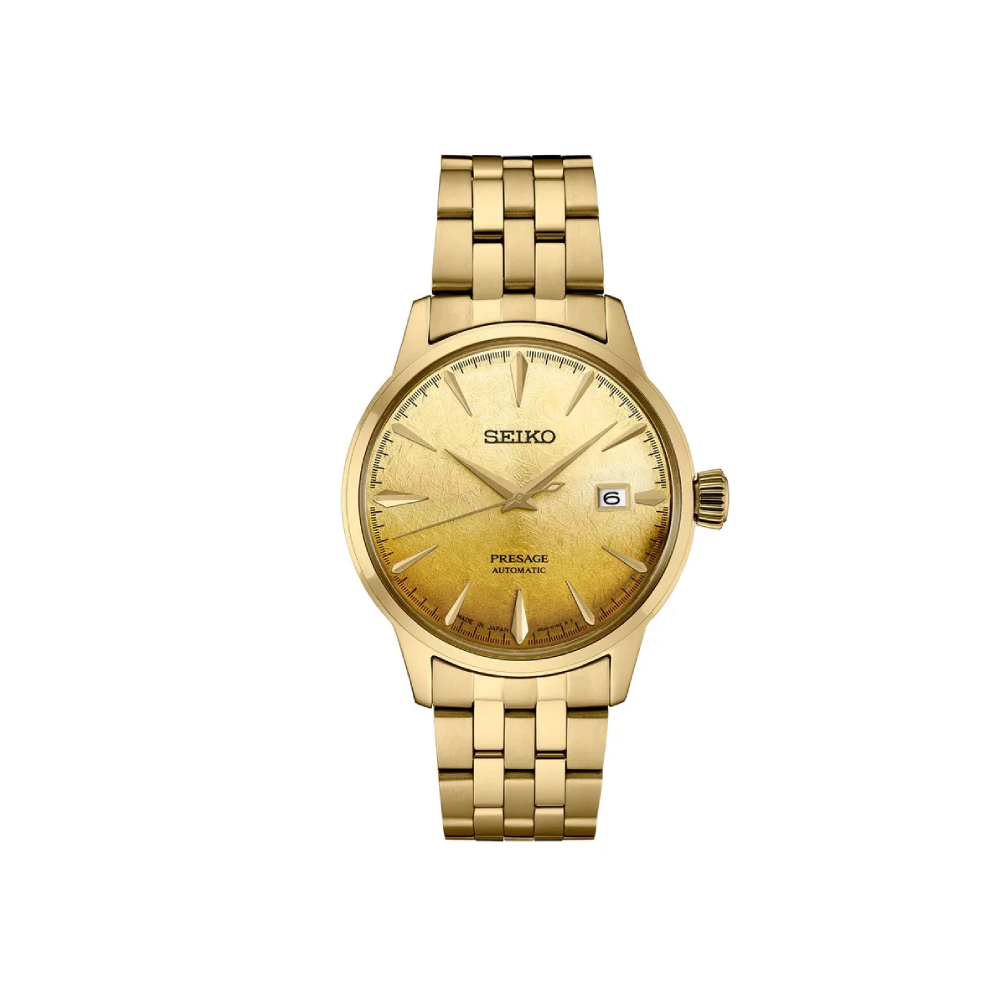 Seiko Presage SRPK46J1 Automatic Cocktail Time Gold-Tone Made in Japan