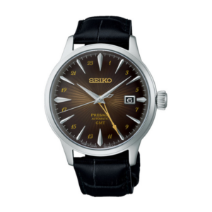 Seiko Presage SSK039J1 Automatic GMT Cocktail Time Leather Brown Made in Japan